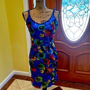 Vintage multi-sequins dress LORD &Taylor
